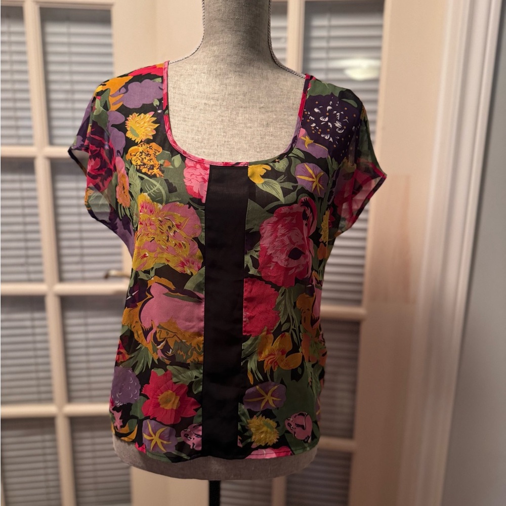 Sheer Floral Blouse